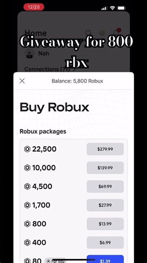 800 robux giveaway #roblox