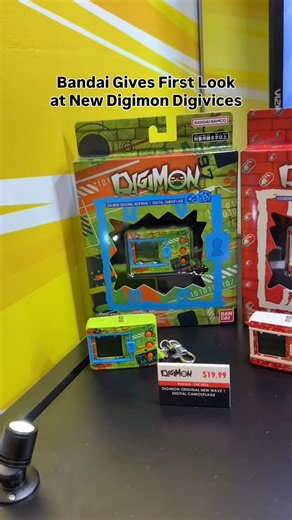 Too cool for a Tamagotchi? Well, Bandai and Digimon are making a comeback this fall with four new Digivices for you to take care of your virtual pet and interact with others. #bandai #digimon #nytoyfair #toyfair #tamagotchi | CNET