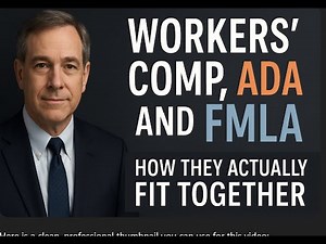 Workers’ Comp, ADA, and FMLA often collide in the same case