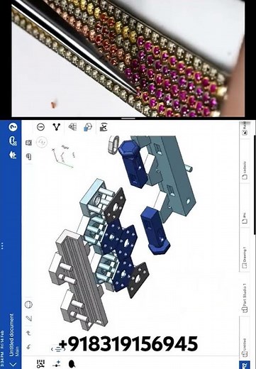 Bracelet spring lock mechanism #cadtutorials #jewellerycaddesign #bracelettutorial