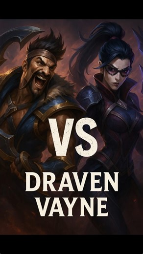 Epic 1v1 Battle Draven vs Vayne! #leagueoflegends
