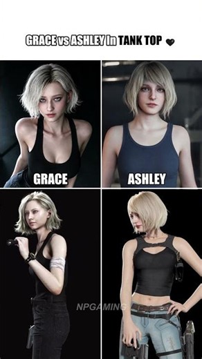 Grace vs Ashley - Which One You Got? 🖤#residentevil #residentevil4remake #residentevilrequiem