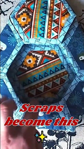Scrap Fabric Hexagon Box - Easy DIY Tutorial
