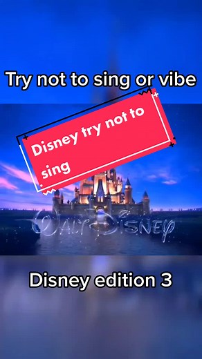 Try not to sing Disney part 3 #disney #disneykid #disneyadult #disneytiktok #pixar #music #game #challenge #trynottosing #trynottodance