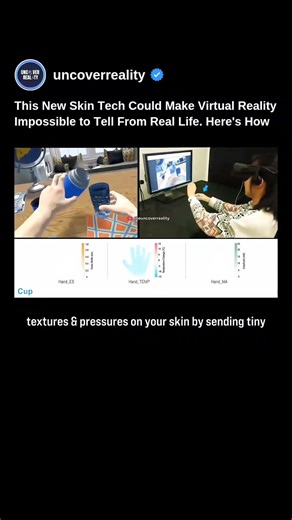 New Skin Technology Could Make Virtual Reality Impossible to Tell From Real Life #tech #shorts