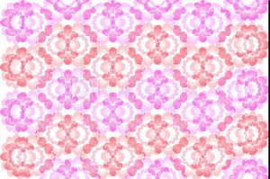 Seamless pattern with pink flowers. Video loop in 4K animation.