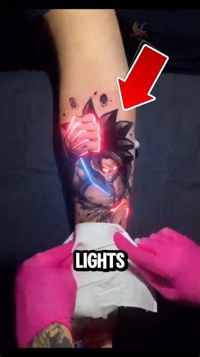 The Tattoo That Only Appears Under UV Light!