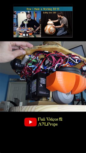 How I made a working BB-8 #bb8 #Starwars #droidbuilders #maker