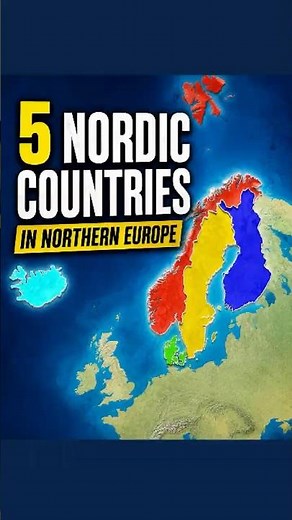 Which Nordic country is which? #map #geography #nordic