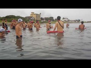 都立新宿高校 臨海教室 ２０１６年Ⅰ期大遠泳出発風景