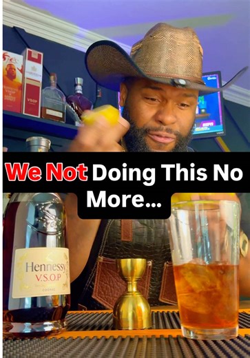 We not mixing @Hennessy and soda no more.🤦🏾‍♂️👀 If you’re gonna mix cognac, mix it with intention. Keep it simple. Keep it smooth. Stop drowning good liquor in bubbles and calling it a cocktail. Here’s what you actually need: 🥃 2.5 oz Hennessy VSOP 🍊 1 oz orange liqueur 🍋 ¾ oz fresh lemon juice ✨ 3 dashes bitters Shake it. Strain it. Sip it. Put some respect on the bottle. ⭐️SHARE THIS with your friend who needs this before the function 🥃 #Hennessy #HennessyCognac #HennessyXO #CognacLifes