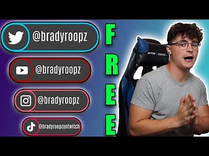 Rotating Social Media Banner for STREAMING FREE! (Youtube, Twitch, Free Templates + Free Editing)