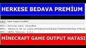 Minecraft Game Output Hatası Çözümü