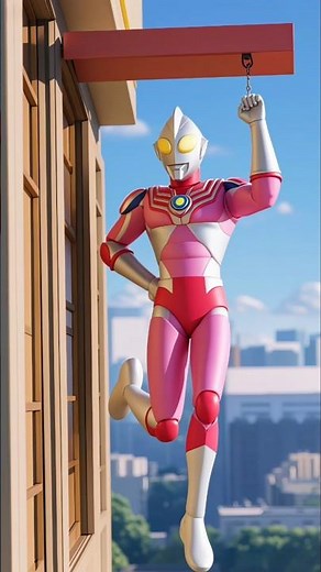 Cute Pink Ultraman ピンクのウルトラマン #ultraman #story #funny #shorts