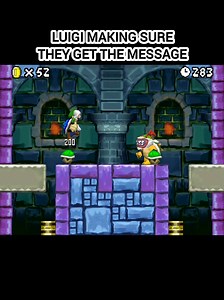 Luigi's make sure is message os clear in New Super Mario Bros #newsupermariobros #nintendoswitch #supermario #nintendo #nintendoswitch2