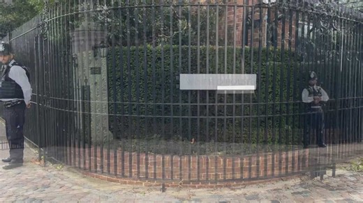 High security presence at Regents' Park as London prepares for Donald Trump