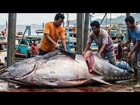 TUNA Butchering MASTER: Fastest TUNA Cutting in the World? 🔪🔴LIVE 16 mei 2026 #TunaCutting