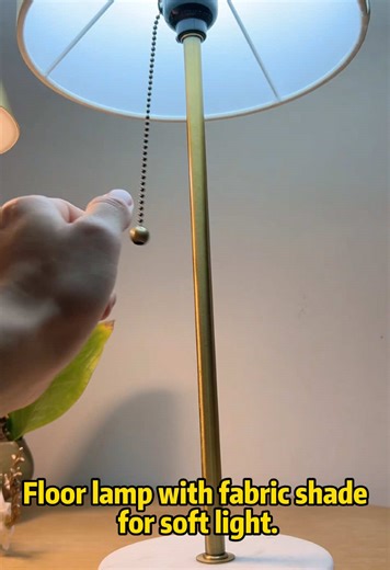 Stylish Fabric Shade Floor Lamp for Cozy Bedrooms