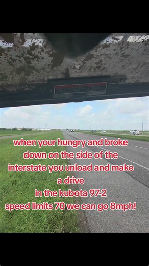 Kubota 97-2 breakdown rescue: drive to safety at 8 mph