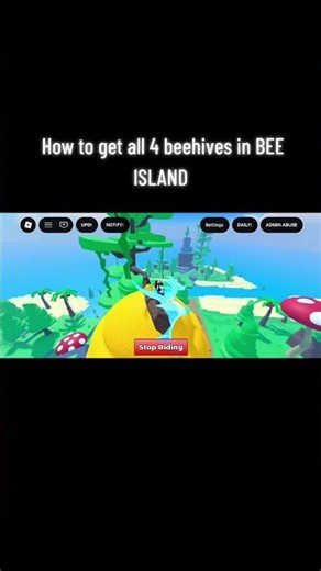 How to get all 4 beehives in BEE ISLAND | CATCH AND TAME#catchandtame #robloxfyp #fyp #roblox