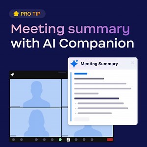 Did we just become best friends? 🤝 Zoom AI Companion is your new BFF in meetings – helping automate note-taking, summarizing meeting info, and sharing the notes with you once the meeting ends. #ZoomProTip | Zoom