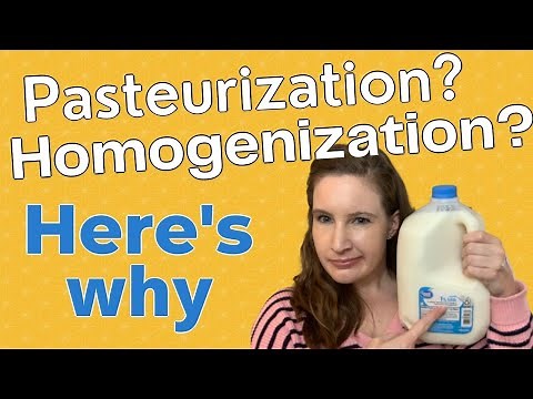 Ever wonder why milk is pasteurized and homogenized?