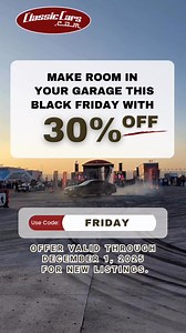 SAVINGS ALERT! Ready to finally pull the trigger on a collector vehicle? Head on over to ClassicCars.com now and receive 30% off your listing fee with promo code "FRIDAY" #classiccarsdotcom #collectorcar #carsforsale #classicsforsale #onlinemarketplace #savings #barrettjackson | ClassicCars.com | Facebook