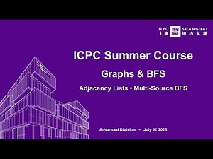 Intro to Graphs: Adjacency Lists, BFS & Multi-Source BFS | ICPC (Advanced)