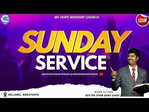 Sunday Service || #live || 28th DEC 2025 || #myhopeworshipchurch #sundayworship