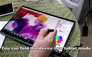 HP Envy 360 Ryzen 4700u   HP Tilt Pen 测试