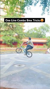 One Line Combo Practice Make Perfect💥￼Bmx Street & Park Style😍Akram Rider #shorts #bmx #bmxindia