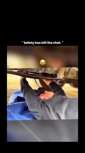 Daily laughter on Instagram: "This video shows a situation that looks funny on the surface but actually highlights a very real and dangerous misconception about vehicle maintenance. Working underneath a car without proper safety equipment—like jack stands, wheel chocks, or a hydraulic lift—puts a person at extreme risk. A car can weigh anywhere between 1,000 to 2,000+ kilograms, and relying only on a jack or makeshift support is one of the leading causes of fatal garage accidents worldwide. Jack