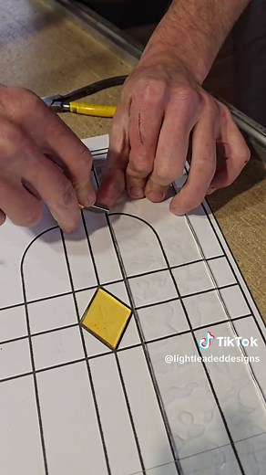 Stained Glass Door Panels: Cutting, Leading & Soldering (Part 1)