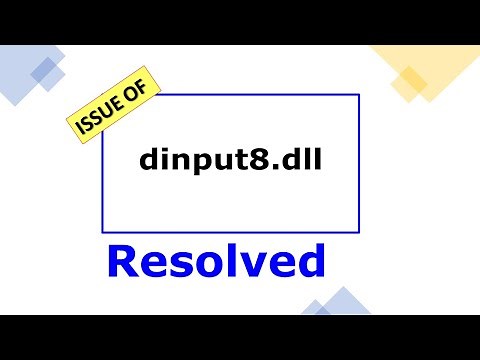 "DINPUT8.DLL" ISSUE RESOLVED