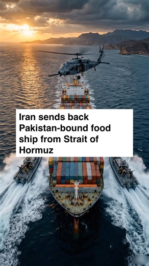 Iran Blocks Pakistan Ship in Strait of Hormuz #shorts