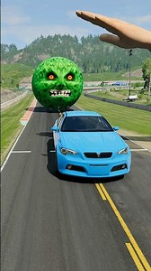 Big & Small Cars vs Giant Hand Slap - BeamNG.drive