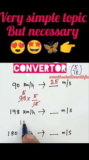 How to covert km/hr into m/sec🙋🦋easily 🤩#math#trending#algebra#convert#km#hr#metre#second#viralvideo