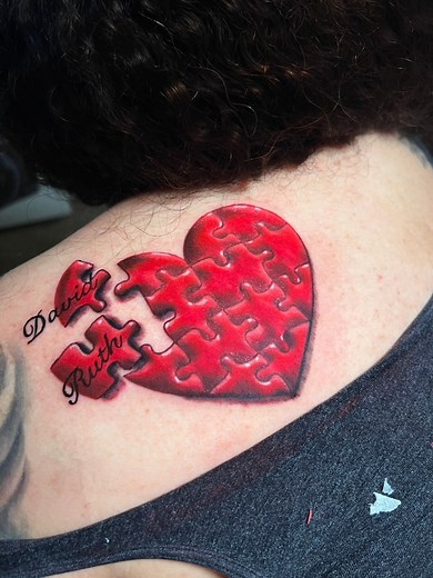 162 reactions · 11 shares | puzzle heart tattoo | Allen Steed | Facebook