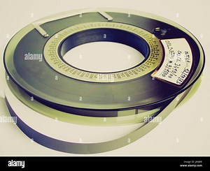 Vintage looking Magnetic tape reel for computer data storage Stock Photo - Alamy