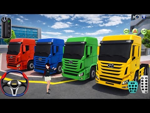Heavy Transporter Truck Parking in Service Center - 3D Driving Class 2026 - Car Game