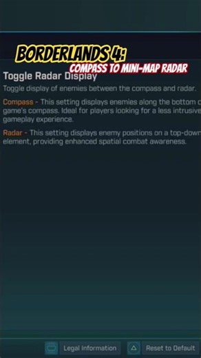 Compass to Radar Borderlands 4 #borderlands4 #minimap #radar #gaming #borderlandsgame