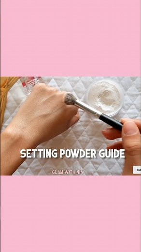 Setting powder guide ✨ FULL video on channel