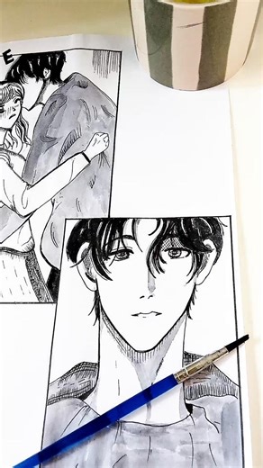 how can I miss the second panel of my manga page?! 😬 oops. #