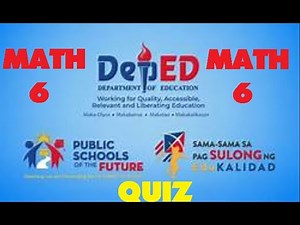 Math Quiz - Grade 6