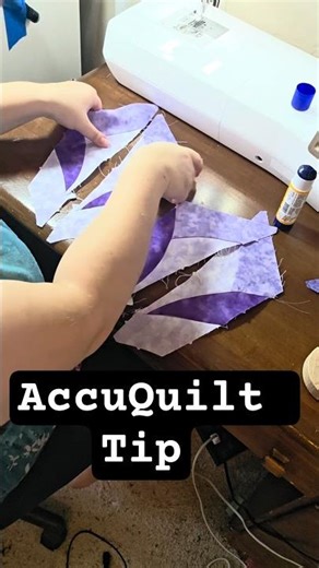 @accuquilt Tip: Layout the next step before sewing #quilting #AccuQuiltBuilt #tipsandtricks