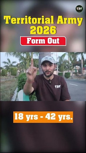 Territorial Army 2026 form is out | Join Indian Army 🪖 | SSB preparation with Target Defence forces🎯