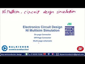 015: How to enter complex circuit and multiple pages in Simulation with NI Multisim