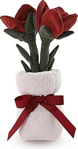 Sew Butiful Rose Flower Plush Creative Stuffed Plants Room Decoration Birthday Gift for Girls, Kids Christmas