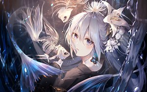 Nightcore - 诗意游鱼【光阴啊不要侵噬 你眼中那抹纯稚】