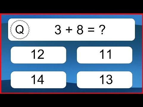 20 Addition Quiz Exercises for Kids